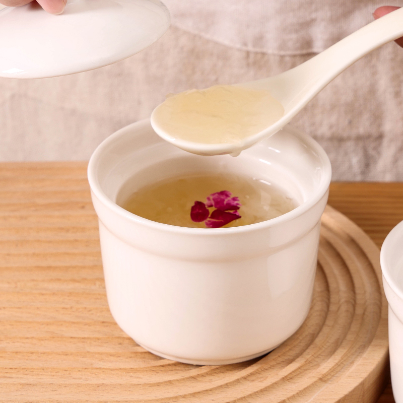 元无家用泡茶盖碗：青松精致，高档好看，景德镇陶瓷手工艺术品！
