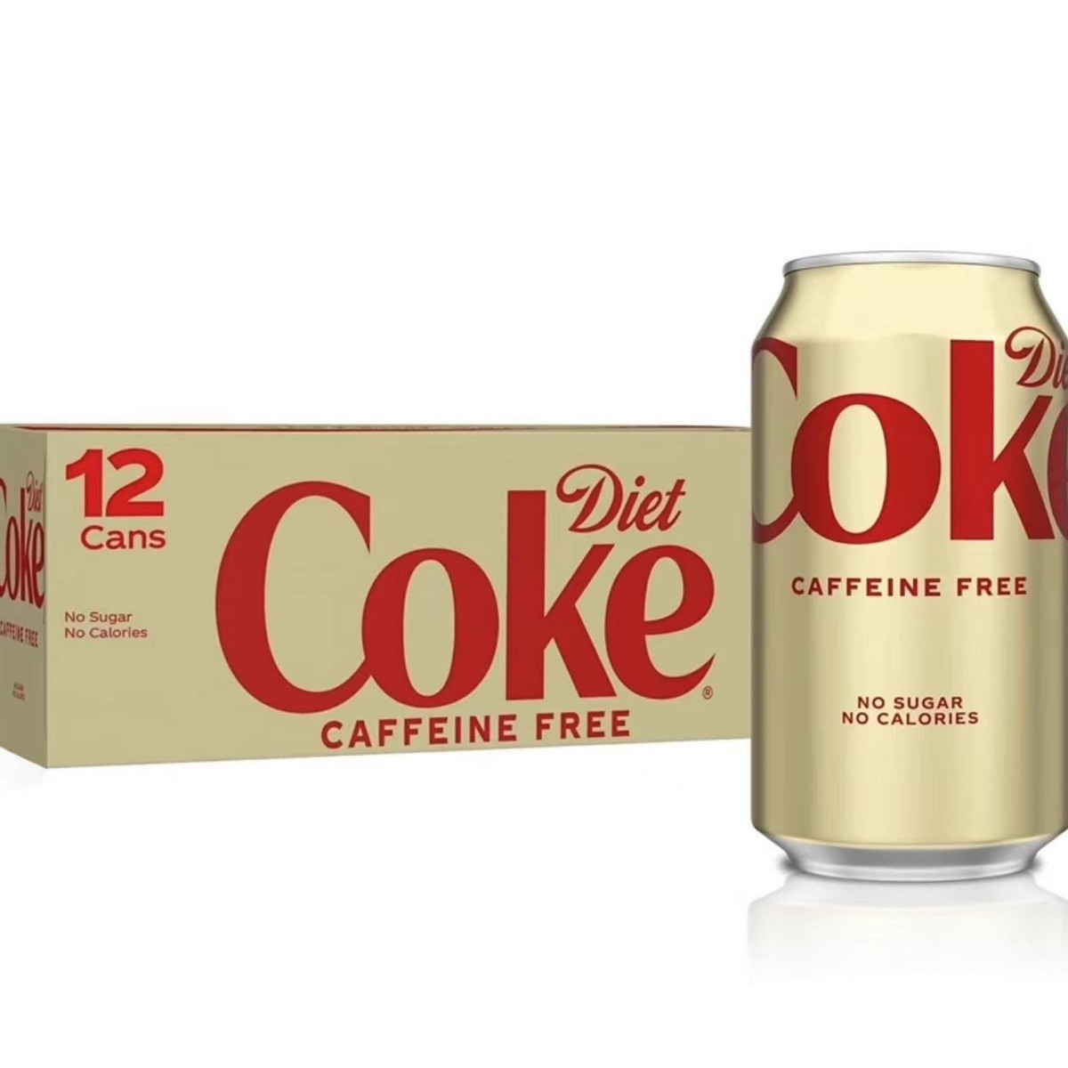北美进口健怡无咖啡因/零糖Coke-Cola Diet可口可乐：低卡生活，甜而不腻的秘密武器！