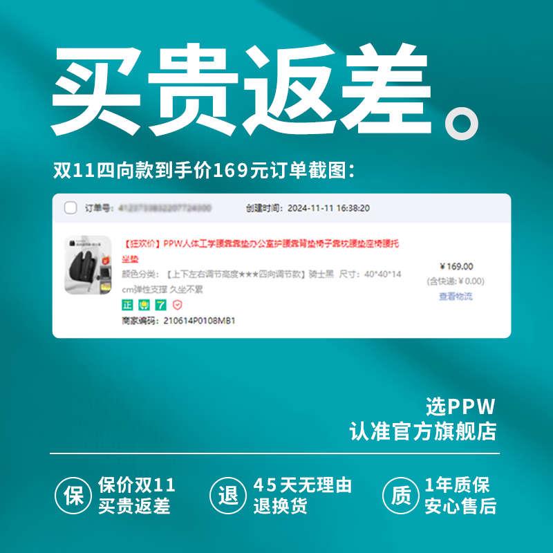 PPW人体工学腰靠：久坐办公族的护腰神器，告别腰酸背痛的秘密武器！