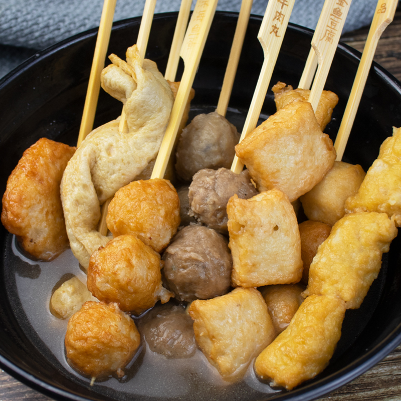 大地湾仔佬香辣鱼棒2500g：速冻火锅丸子新宠，关东煮麻辣烫澳门豆捞必备食材