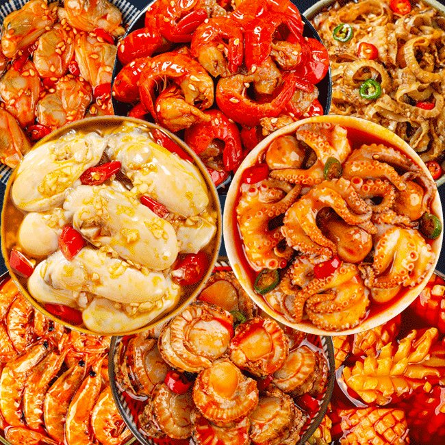 爆头八爪即食鲍鱼罐装麻辣海鲜罐头，网红零食新宠，一整箱麻辣诱惑！