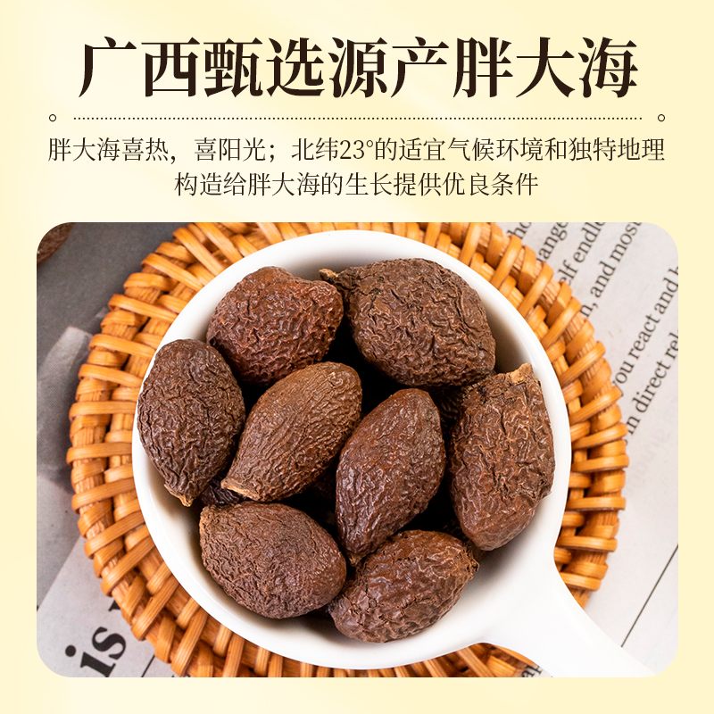 胖大海：泡水神器，250g无硫精选干果，健康养生的秘密武器！