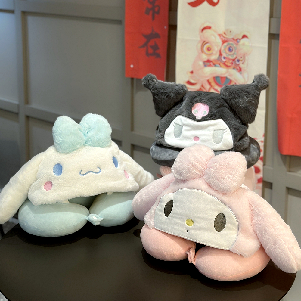 卡通可爱U型枕头：办公室午睡颈椎救星，旅行必备神器！