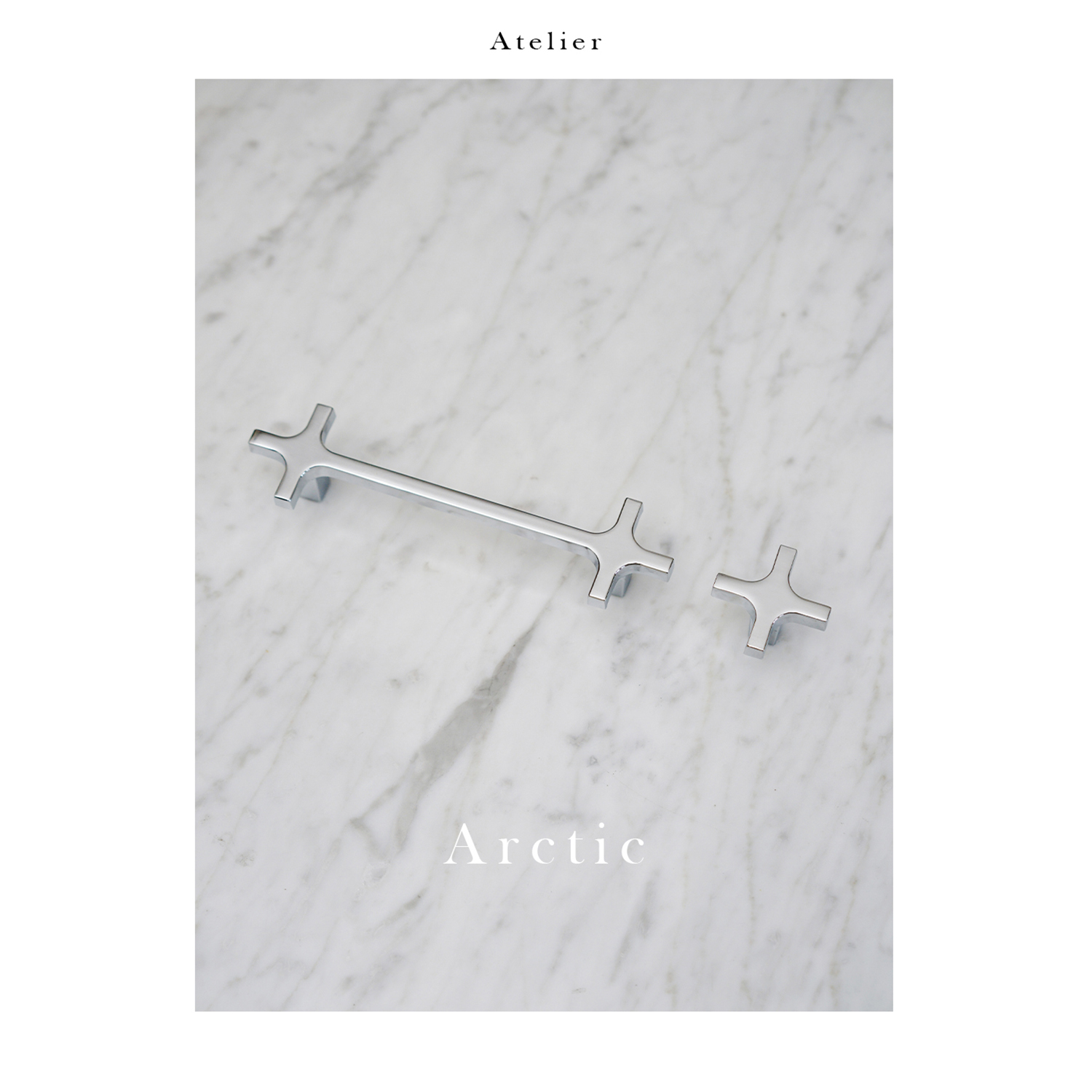 复古银色拉手太绝了！Atelier Arctic十字架设计抽屉把手，小众设计师款颜值爆表