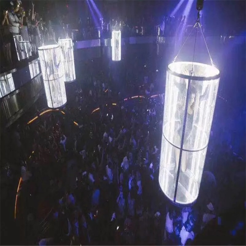 酒吧高空威亚点舞台：科幻空中发光跳舞台，开启你的奇幻夜生活✨