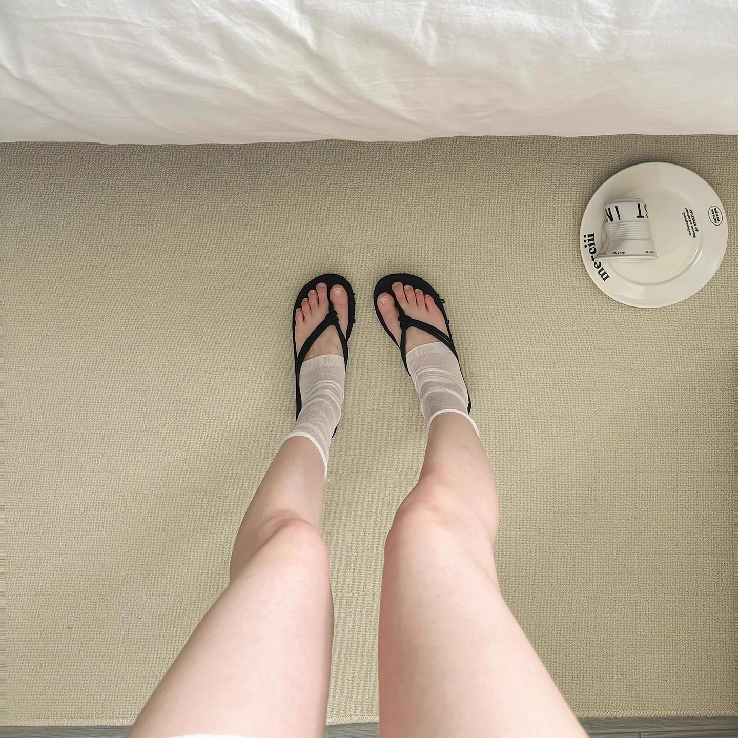 超薄韩系~夏日巨薄透带跟袜套，穿上就像没穿一样！