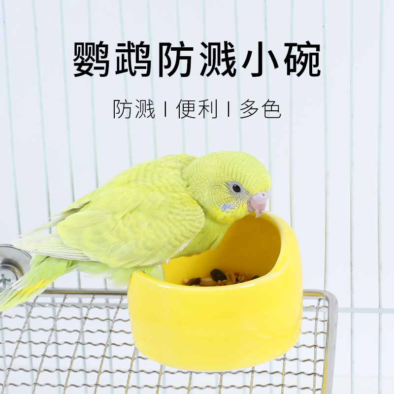 鹦鹉食盒陶瓷碗：宠物鸟喂食神器，告别撒食烦恼！✨