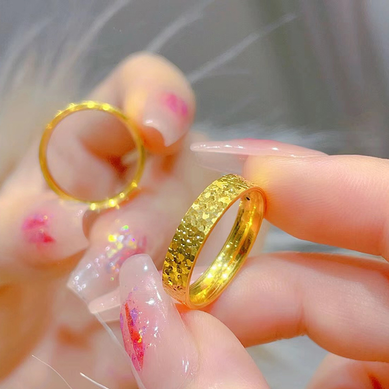 金包银碎冰冰戒指女！这波不冲真的亏大了！✨