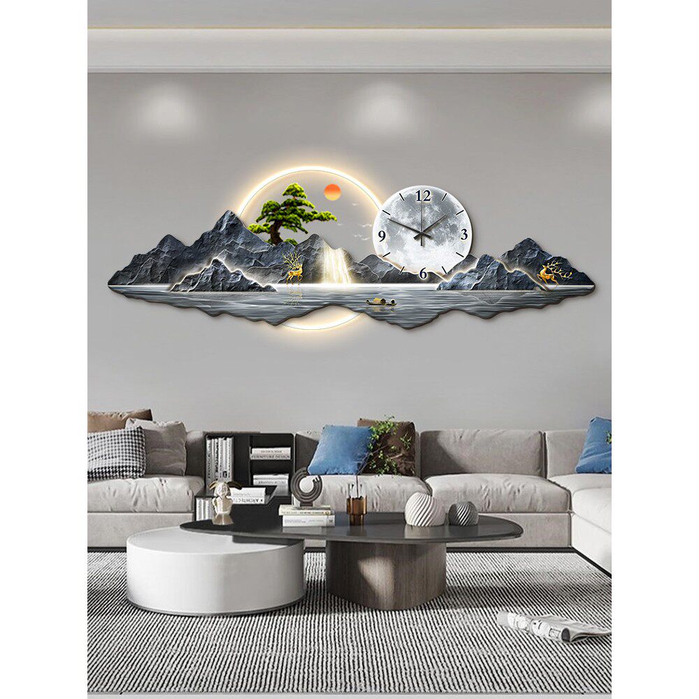 精梭新款2026轻奢装饰画挂钟，到底值不值得入手？