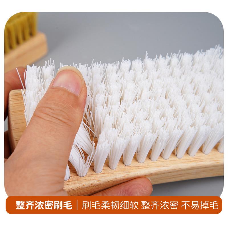 实木长柄刷：洗衣敲打神器，猪毛刷光滑处理，干洗店前处理必备！