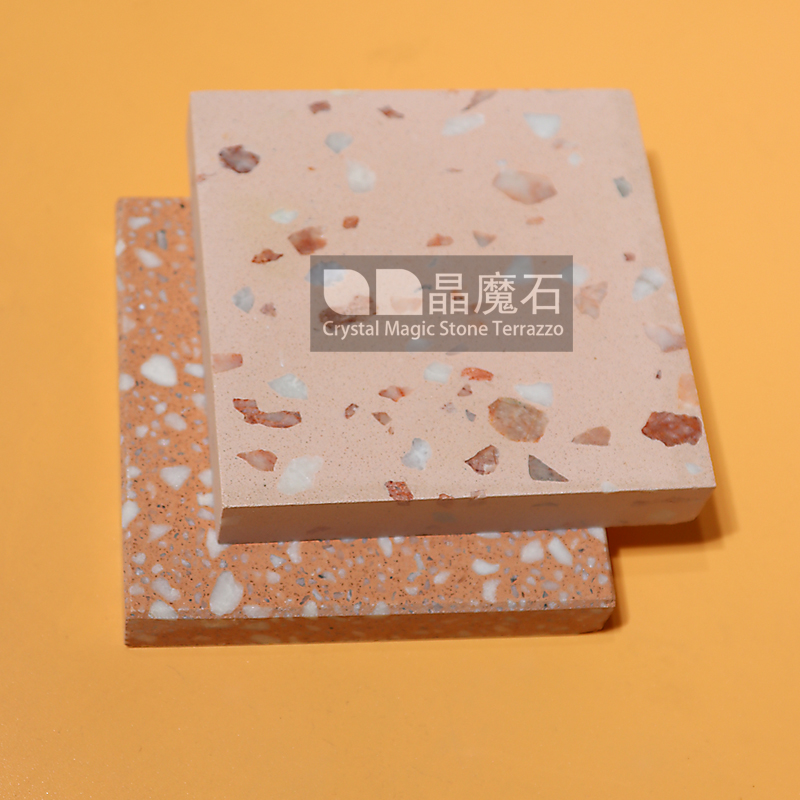 彩色水磨石砖 vs 无机人造石：别墅外墙与卫生间的美学对决