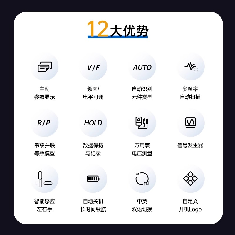 LCR-P1高精度测试仪：电路调试必备神器，精准测量新体验！