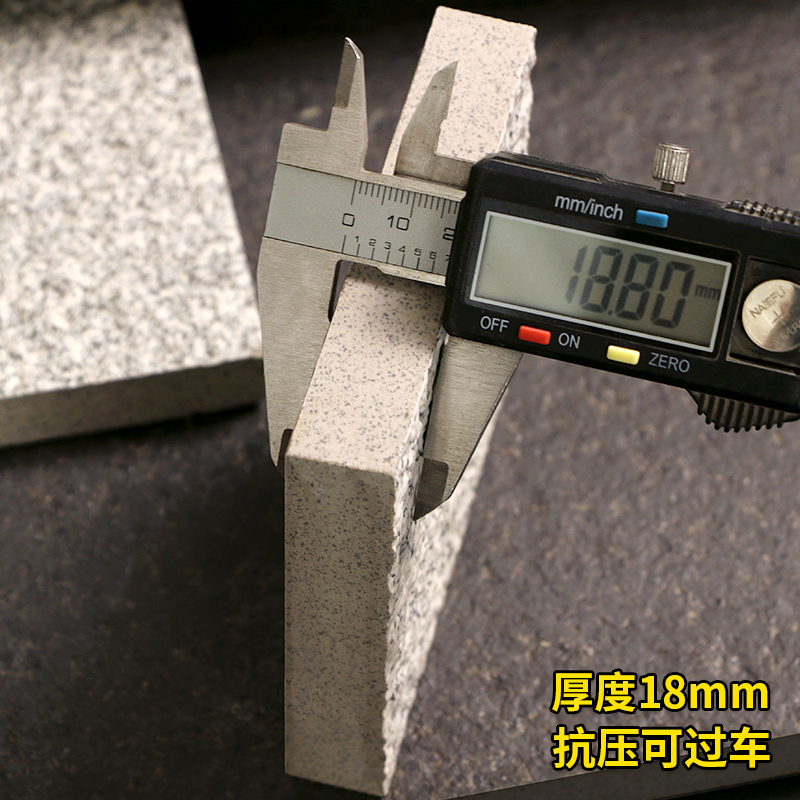 18MM厚生态地铺石：园林工程中的仿石PC砖防滑新选择！