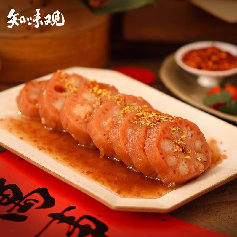 知味观糯米藕：杭州年夜饭必备的甜蜜诱惑，真空即食，甜而不腻的美味回忆