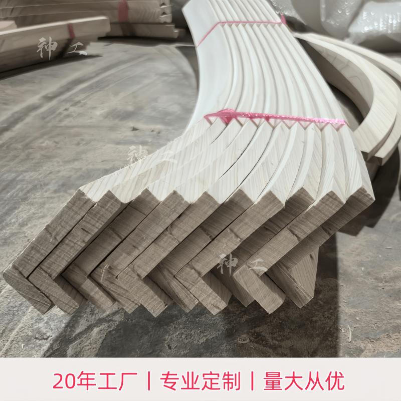 实木线条定制中式日式吊顶背景墙门套柜门圆弧收边百叶窗刀口线条：打造家居美学新风尚