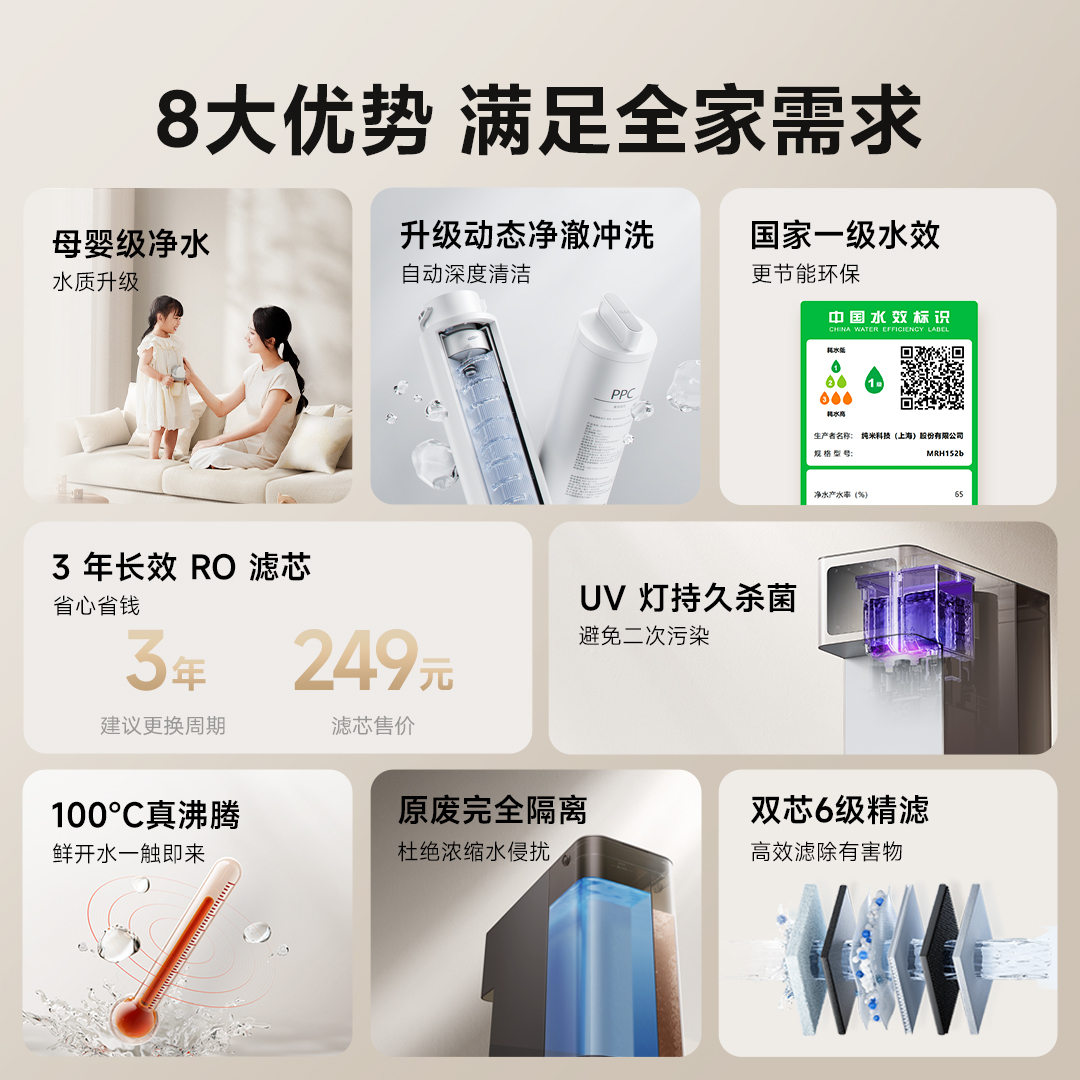小米米家净饮水机凉白开版：厨房里的水质守护神！