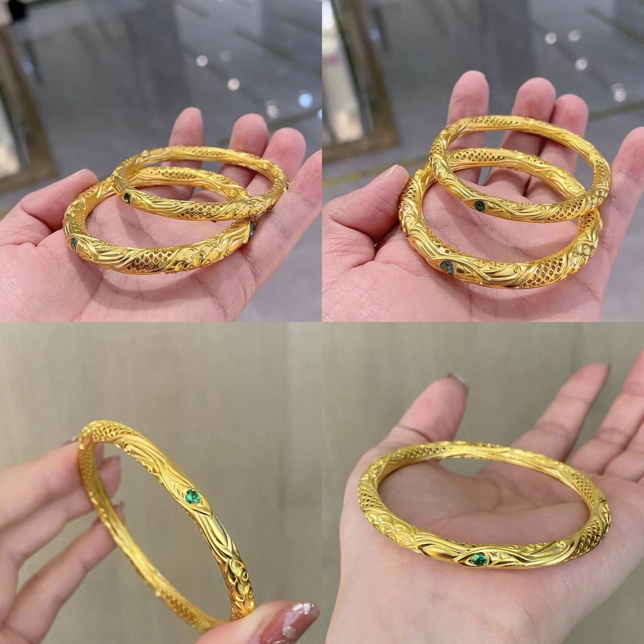 赛菲尔传世臻纯黄金手镯！999.9足金+珐琅永乐联名，这波不买真的亏爆了