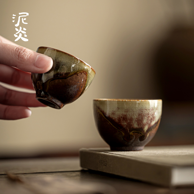 建盏柴烧主人杯：窑变艺术，品味生活中的那份禅意