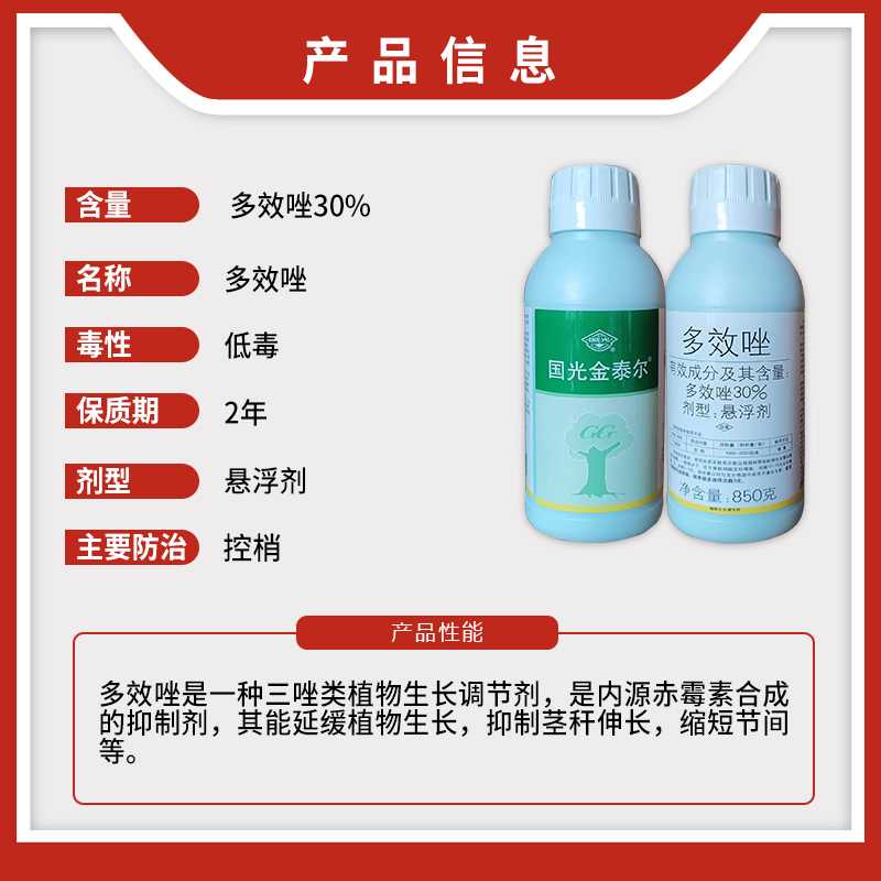 国光金泰尔30%多效唑：控旺矮壮素的秘密武器，助你打造理想花园！
