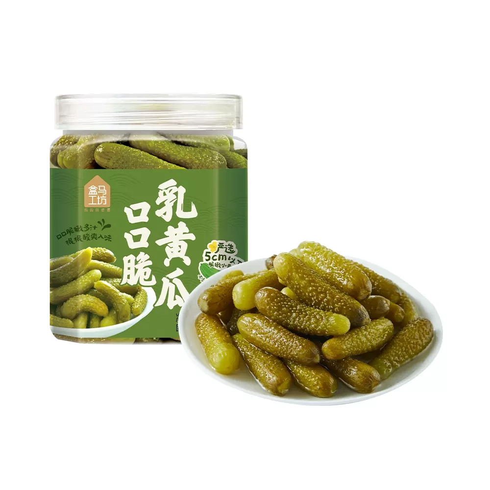 盒马工坊口口脆乳黄瓜400g：解锁夏日清爽新吃法，一口一个停不下来！