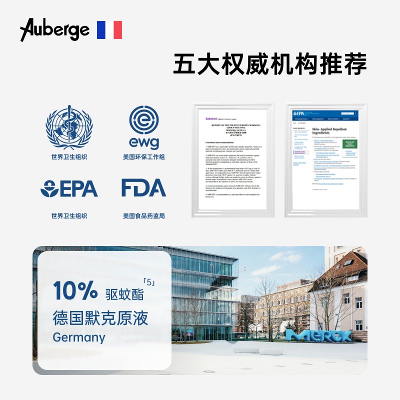 【自营】法国艾比Auberge驱蚊喷雾，宝宝夏日必备神器！