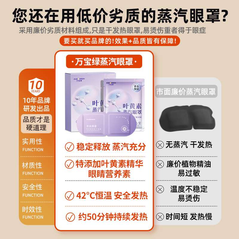 天猫U先叶黄素蒸汽眼罩：眼疲劳终结者，护眼界的黑科技神器！
