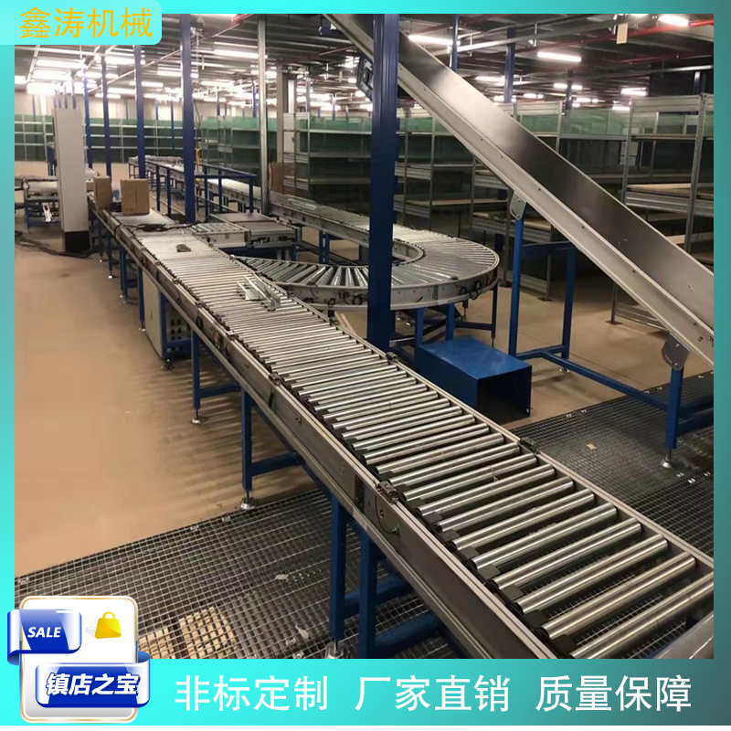 重载双排动力辊筒滚筒输送机：立体仓库托盘输送新标杆KR-S-2R