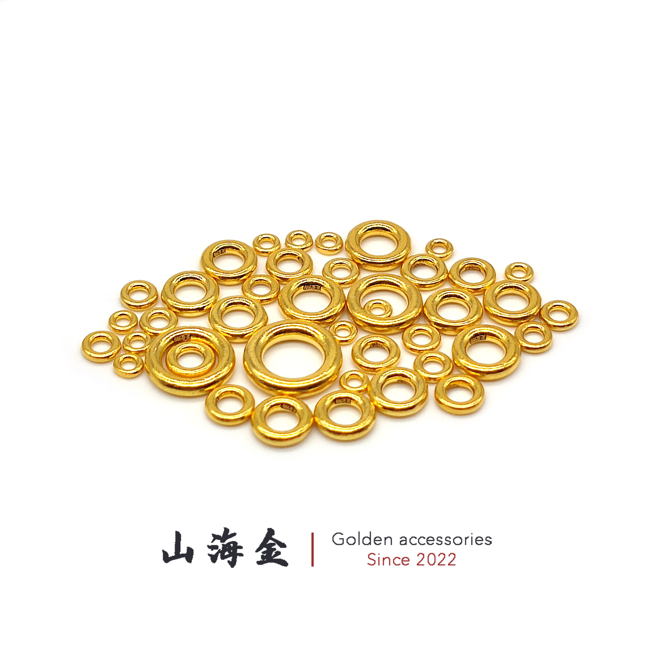 黄金手工小金圈：DIY珠宝界的999足金小吊环新宠！