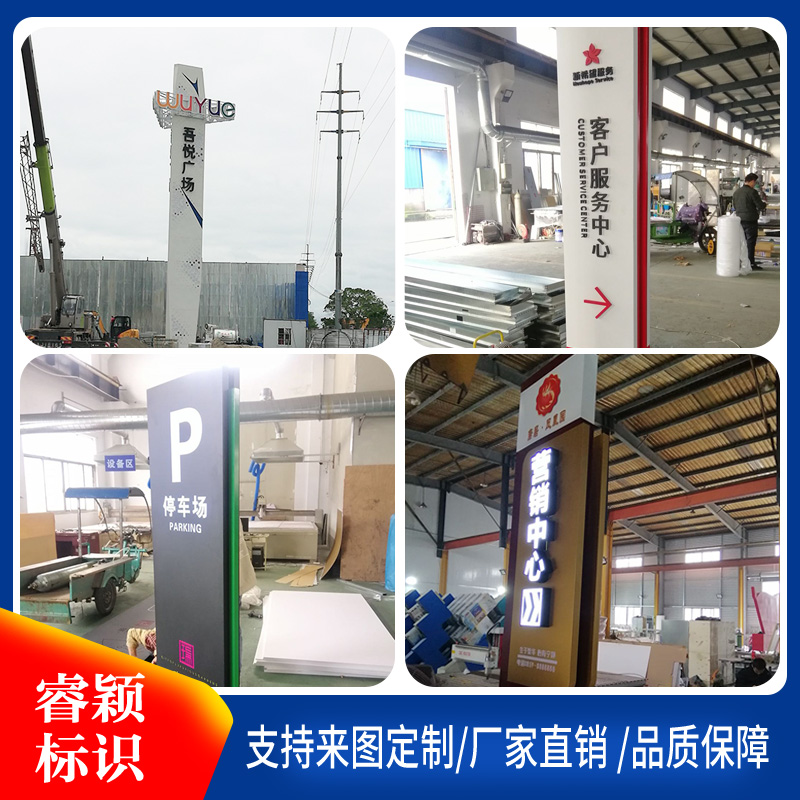 户外导向牌定制：精神堡垒，景区商场立牌，不锈钢导视牌，打造城市地标新风尚！