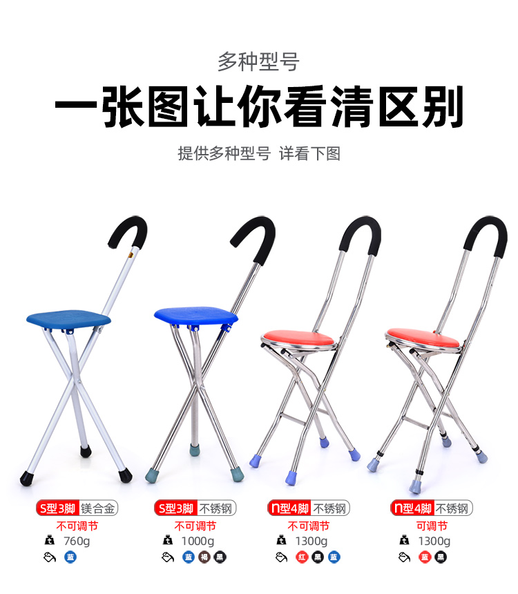 轻便三角凳拐杖：行走无忧，户外探险必备神器！️