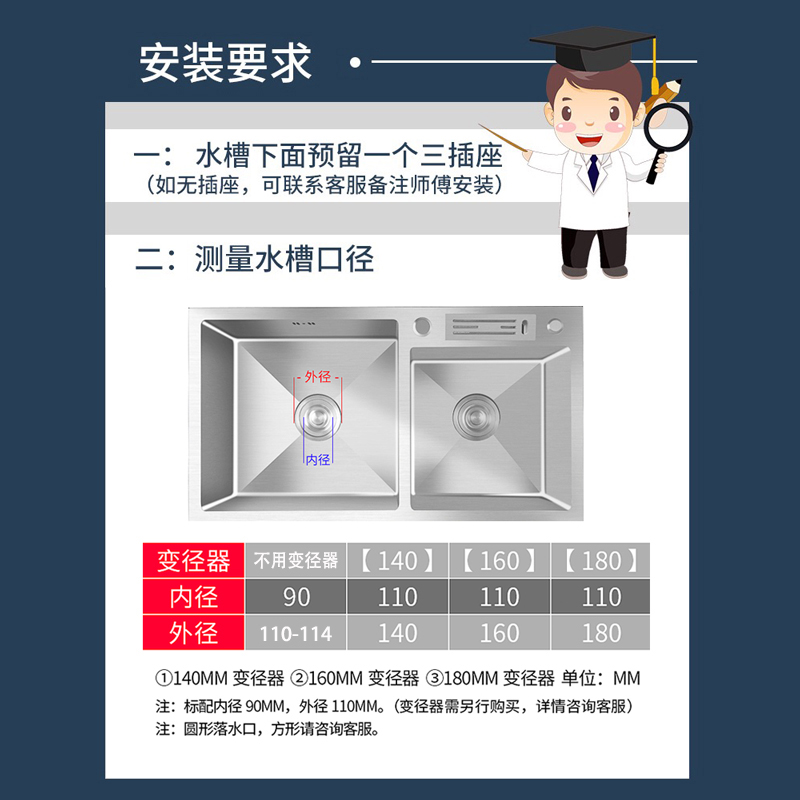 厂家直销厨房神器！食物垃圾处理器粉碎机，10年寿命，保6只换不修，包邮到家！