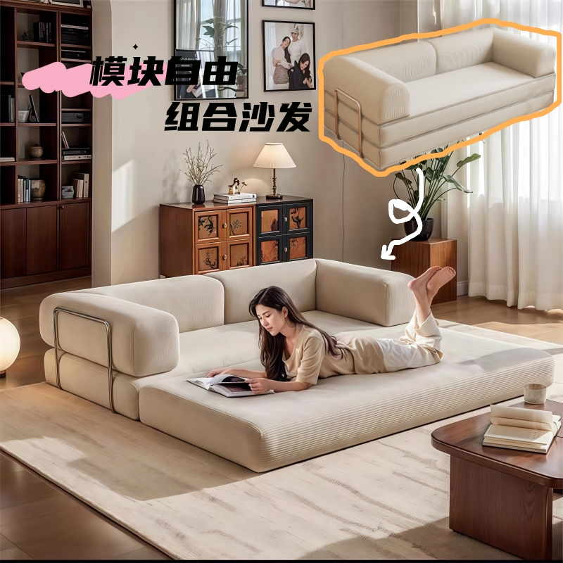 中古风布艺沙发：复古美学与现代舒适并存的家居新宠️