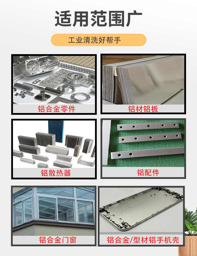 铝合金压铸铝型号铝铝材除灰清洗剂除油灰尘环保常温使用：清洁新革命，环保又高效！
