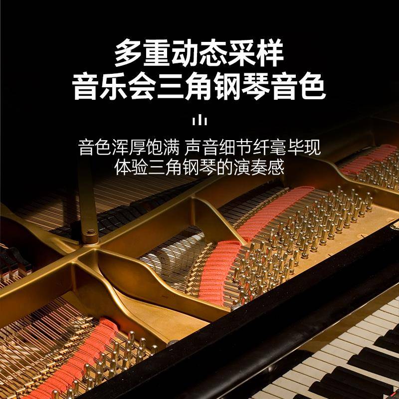 特伦斯P37电钢琴：便携专业88键，开启你的音乐初学者之旅！