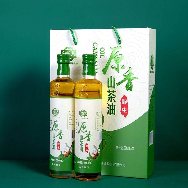 绿达山茶油2斤礼盒装：孕妇婴儿专用，信阳特产，营养健康的食用油选择！