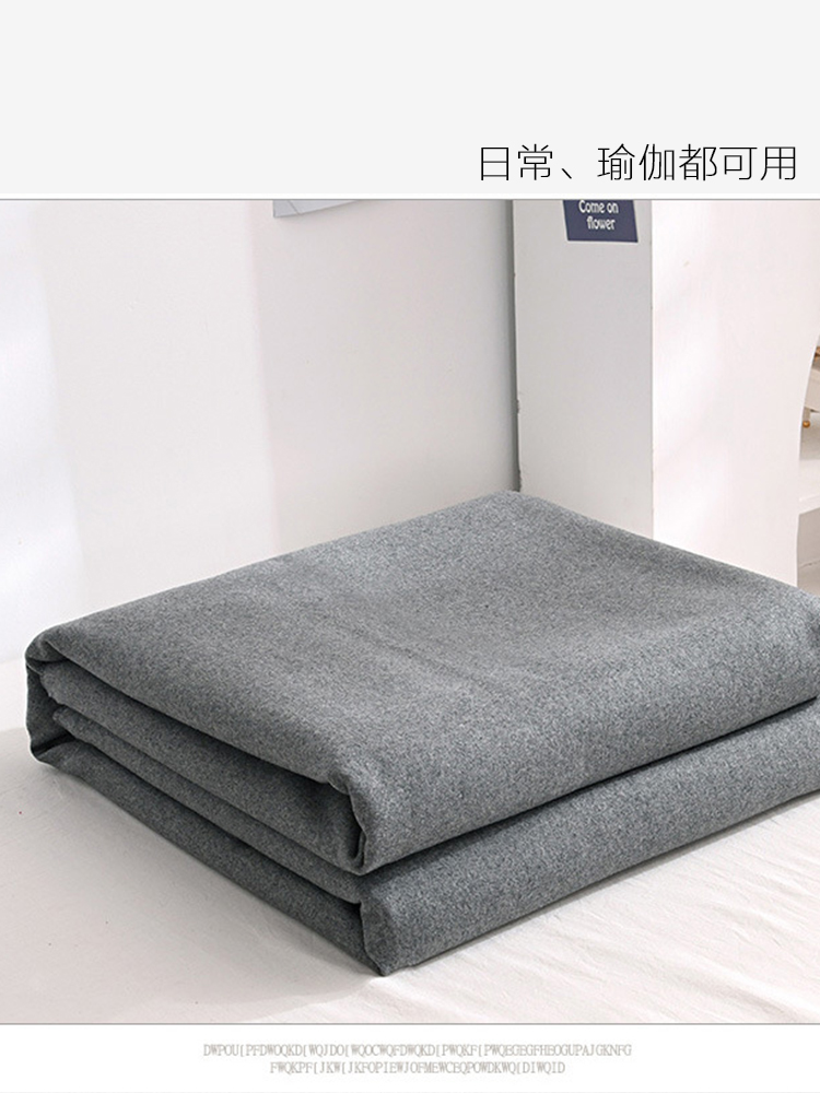 加厚双面呢酒红色艾扬格瑜伽休息术毛毯：解锁冥想新境界的秘密武器！