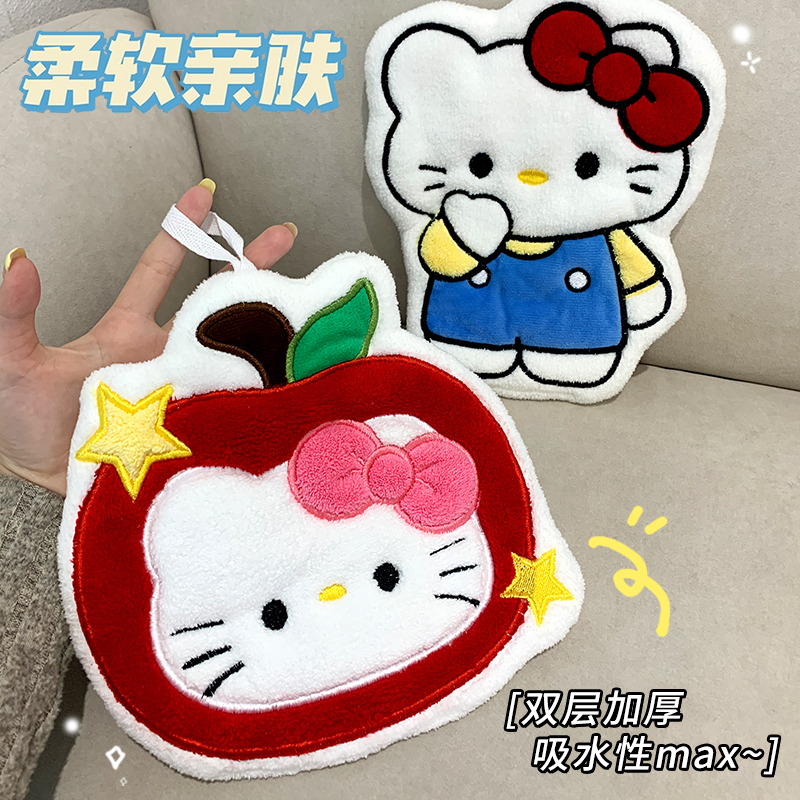 厨房卫生间神器！不发臭挂式擦手巾，儿童都爱的卡通吸水小可爱✨