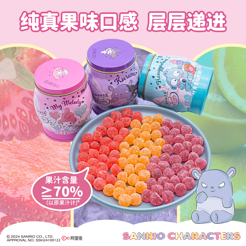 正版联名三丽鸥果汁软糖果HelloKitty儿童礼物，萌力爆表的甜蜜诱惑