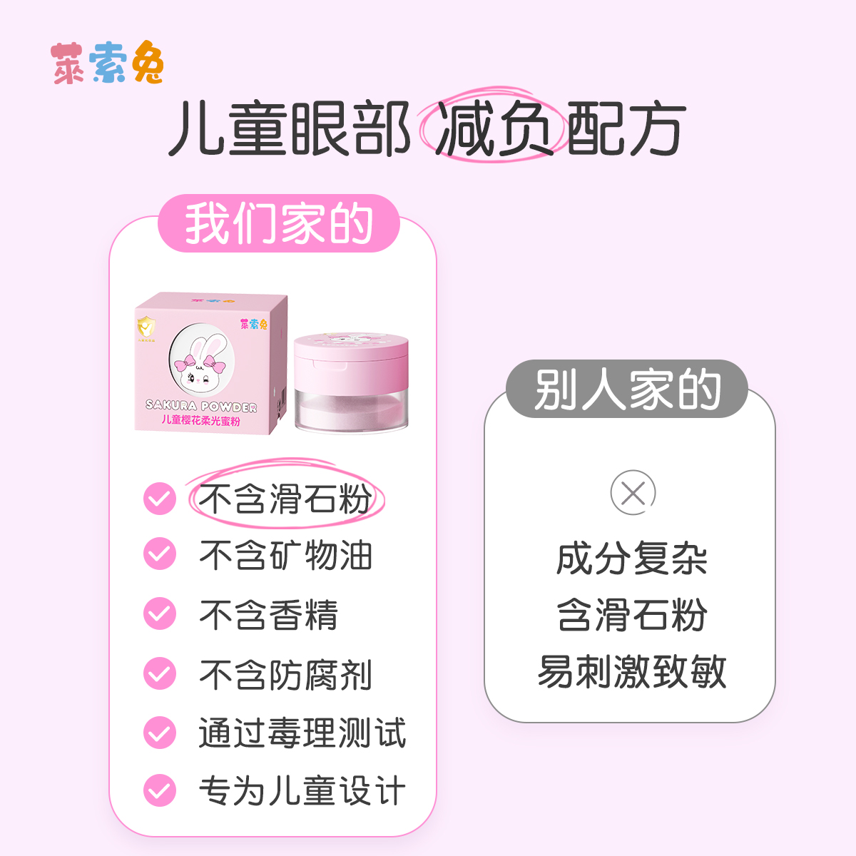 莱索兔儿童定妆散粉：打造孩子舞台妆的安全神器，无毒防汗不脱妆的秘密武器！