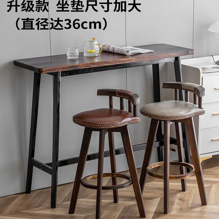 阳台变身酒吧区，简约实木窄桌+高脚凳，轻松拥有梦幻小角落！✨