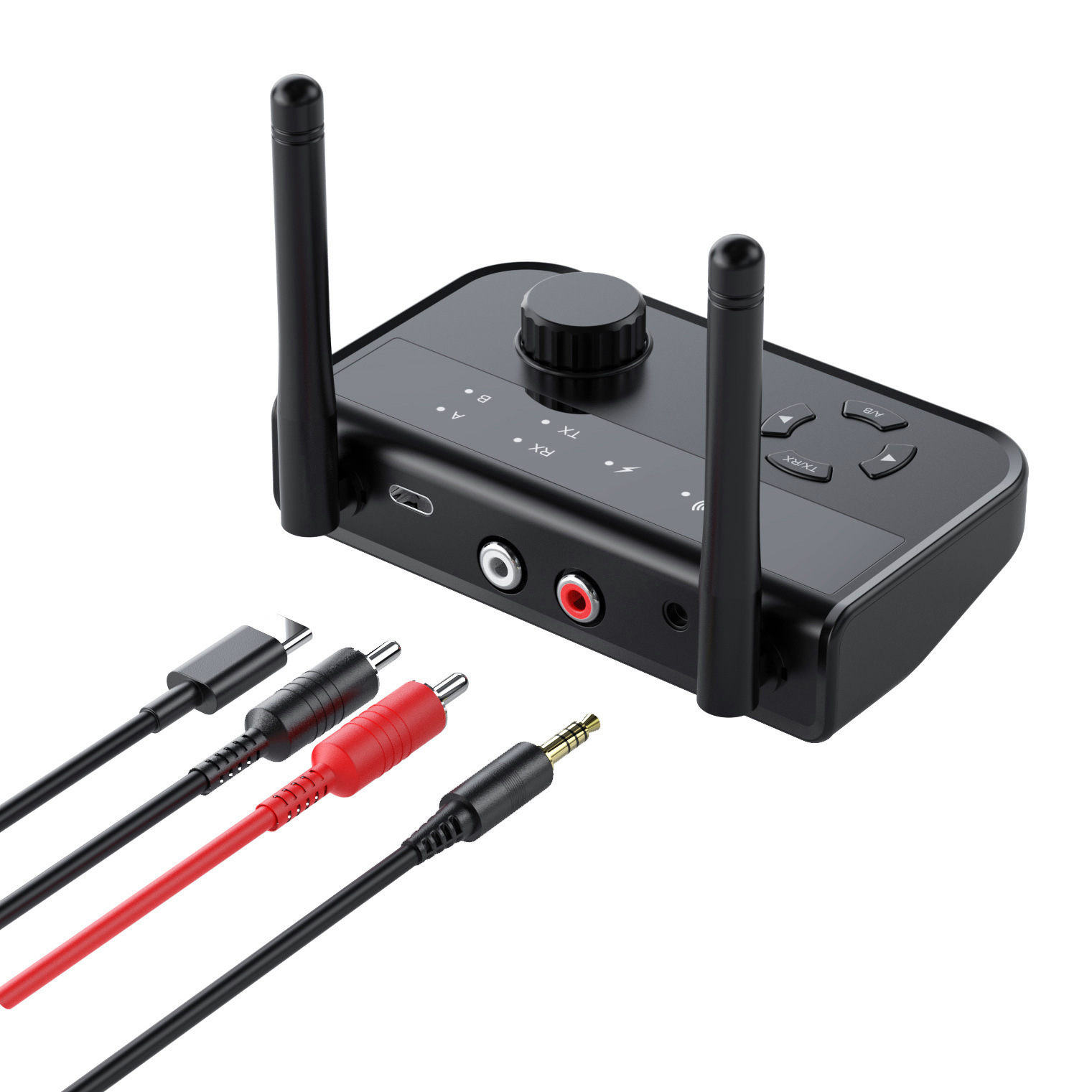 新款B39蓝牙音乐接收器发射器二合一：V5.3版引领无线音频新潮流！