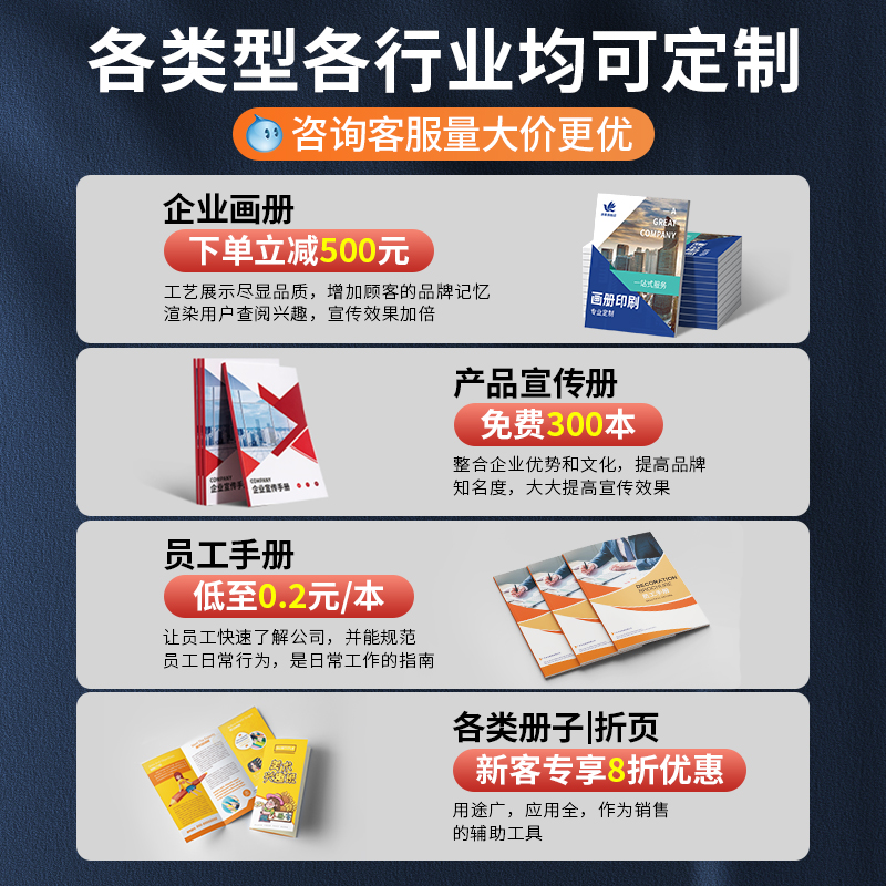 画册印刷宣传册定制：企业公司的产品手册设计制作三折页海报印刷攻略