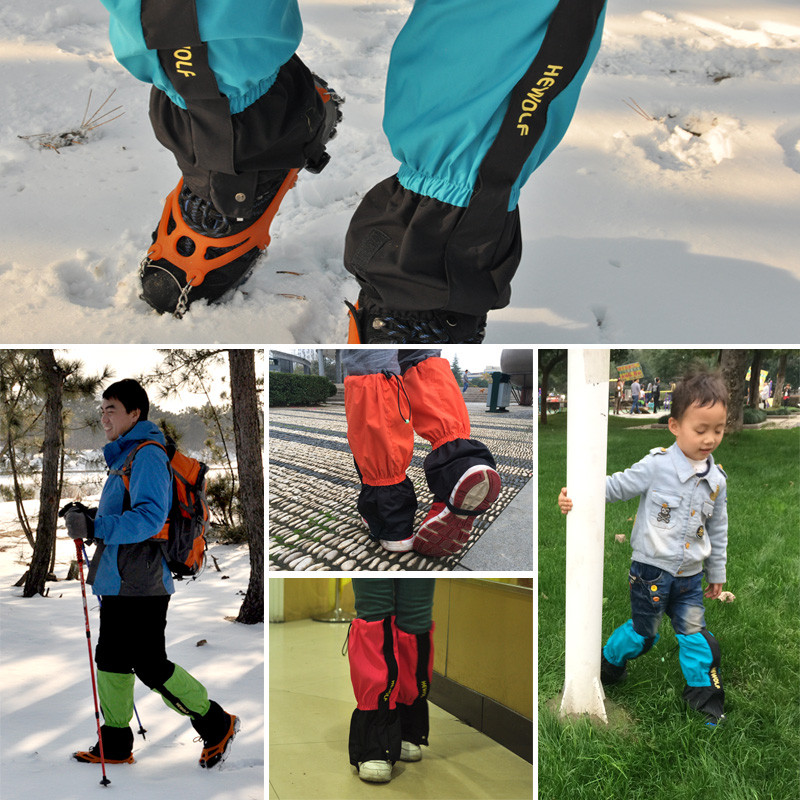 雪套户外登山防水女防沙男鞋套加长护腿套裤儿童沙漠脚套徒步装备：你的终极防护神器！