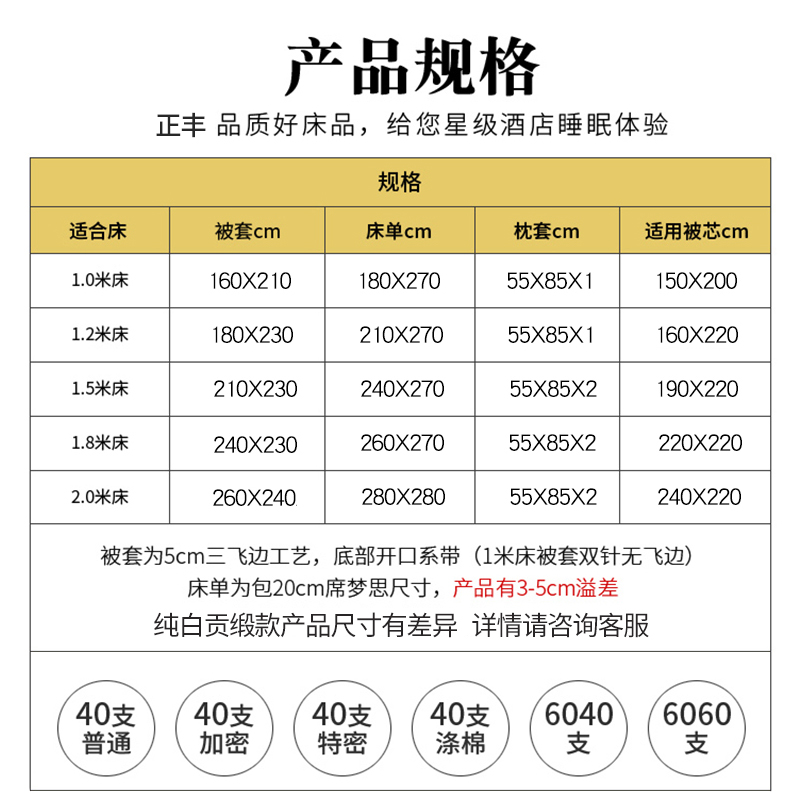 宾馆酒店床上用品条纹白色贡缎床单被套枕套五星级全棉纯棉四件套：打造你的私人五星级睡眠体验