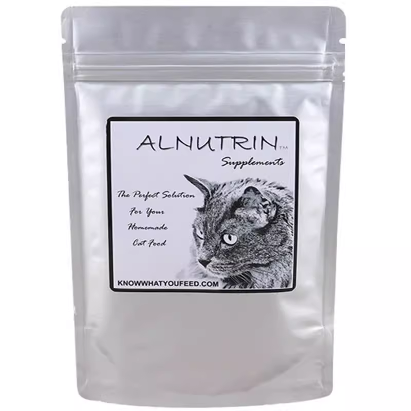 美国Alnutrin猫银粉营养自制猫饭生熟骨肉预拌粉蛋壳钙试吃，猫主子的美食新体验！