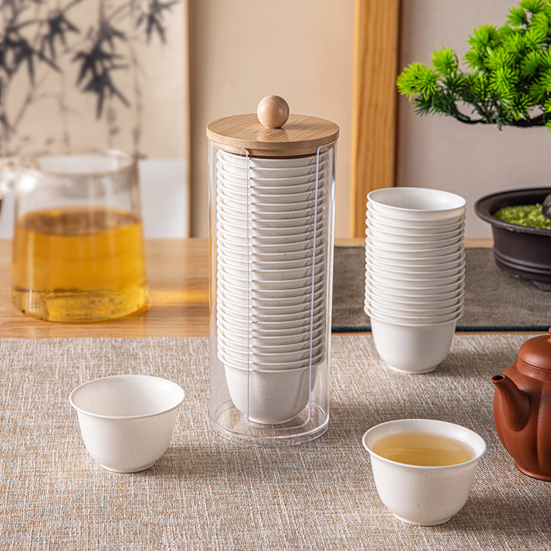 一次性杯子硬质品茗杯功夫茶碗小酒杯商务招待加厚航空杯防摔茶杯：聚会必备神器，品质与便利的完美结合！