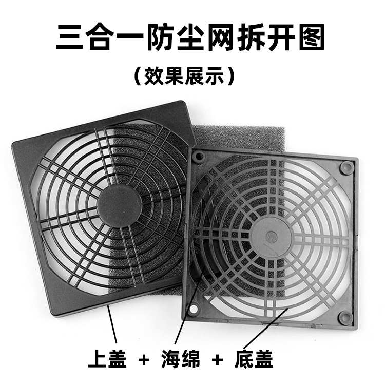 风扇三合一防尘过滤网罩：保护你的机柜免受灰尘侵扰！️