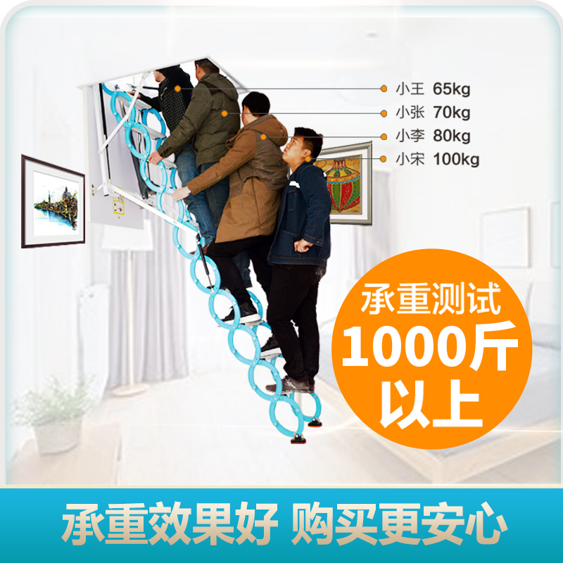 全自动阁楼伸缩楼梯：复式家庭的隐形神器，解锁空间新玩法！