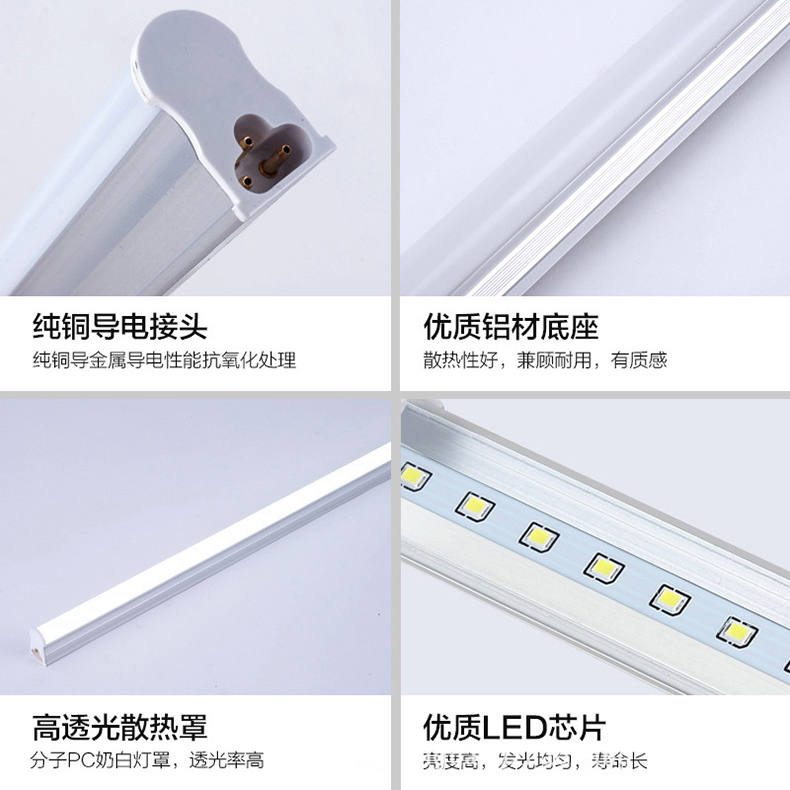 LED日光灯支架1.2米T8节能教室长条家用36W80W双管带罩超亮灯管：如何点亮你的空间？
