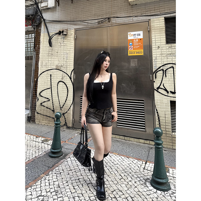 Tiger客户定制S-style双色肥仔短裤jorts牛仔短裤！这波不冲真的亏麻了！